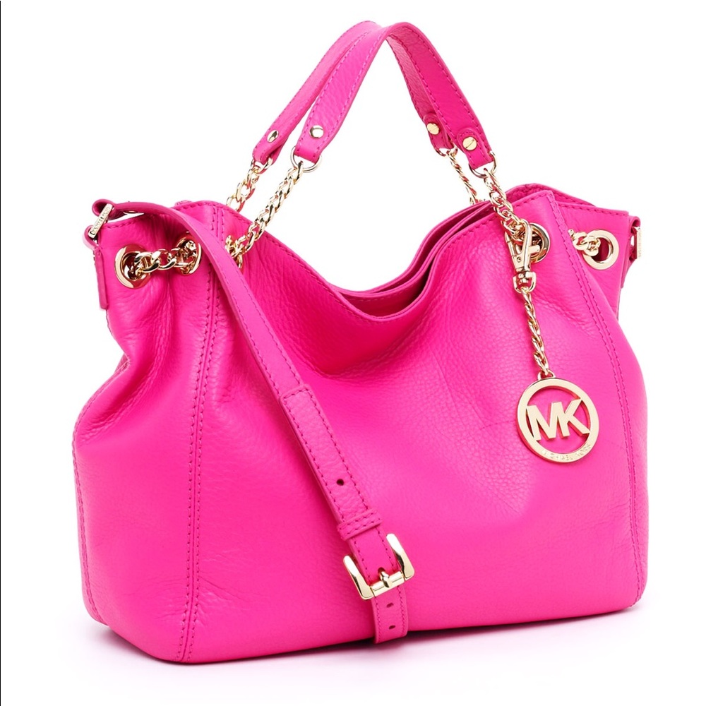 New Authentic pink MK Jet Set Medium Tote